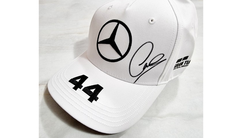 Official Mercedes Cap Signed by Lewis Hamilton - CharityStars