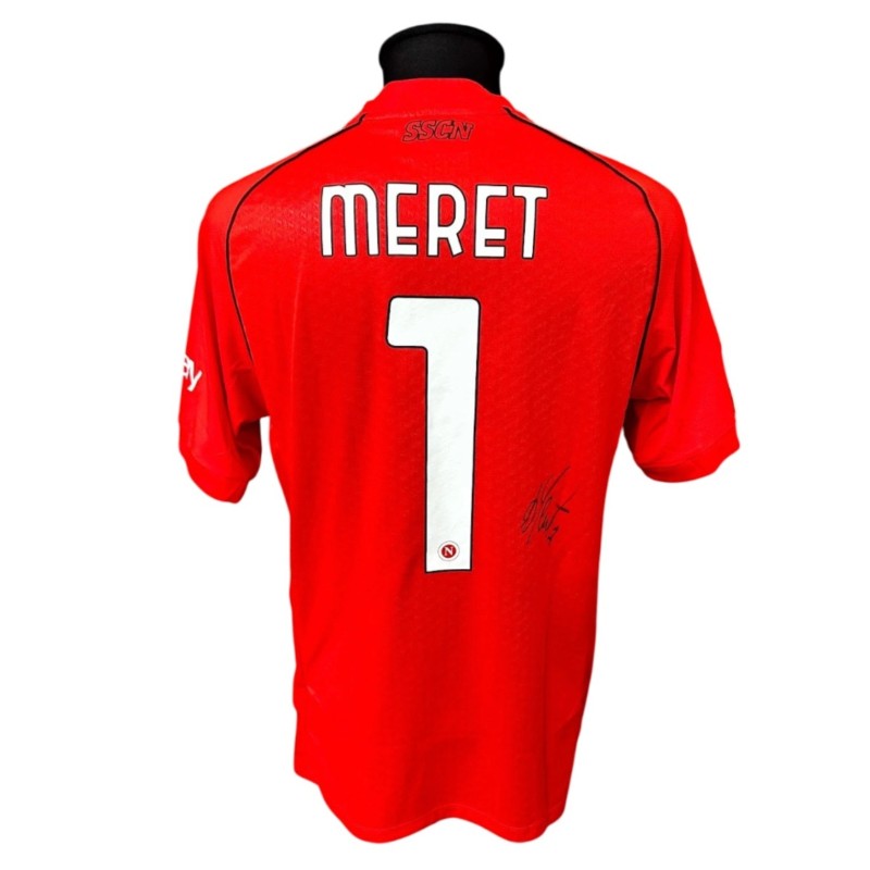 Maglia Gara Meret Real Madrid vs Napoli, UCL 2023 - Autografata