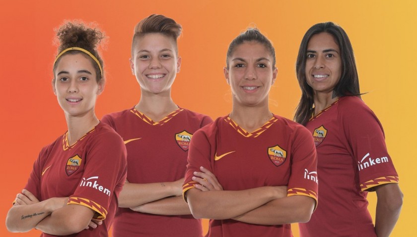 Bartoli's Roma Match Shirt, 2019/20 - Signed by the Squad