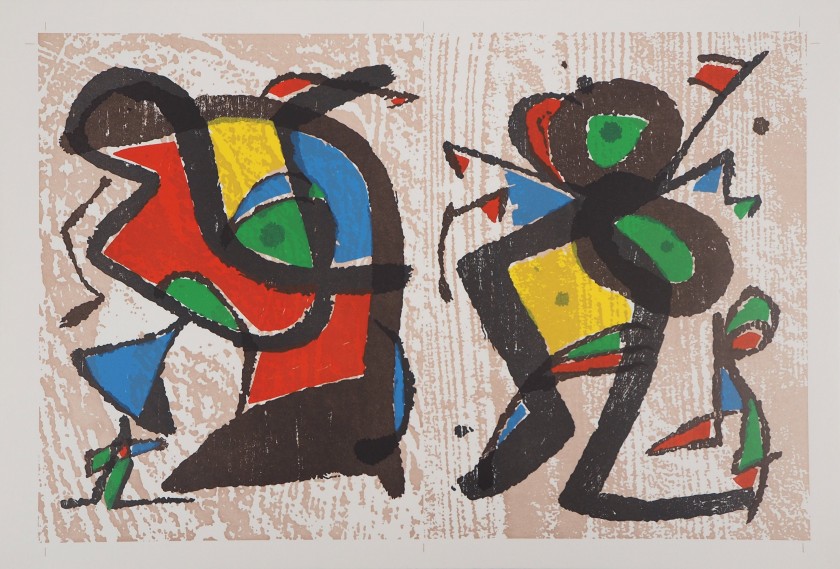 'Seduction' Woodcut Print by Joan Miró