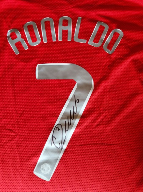 Maglia Cristiano Ronaldo Manchester United - Autografata e incorniciata -  CharityStars