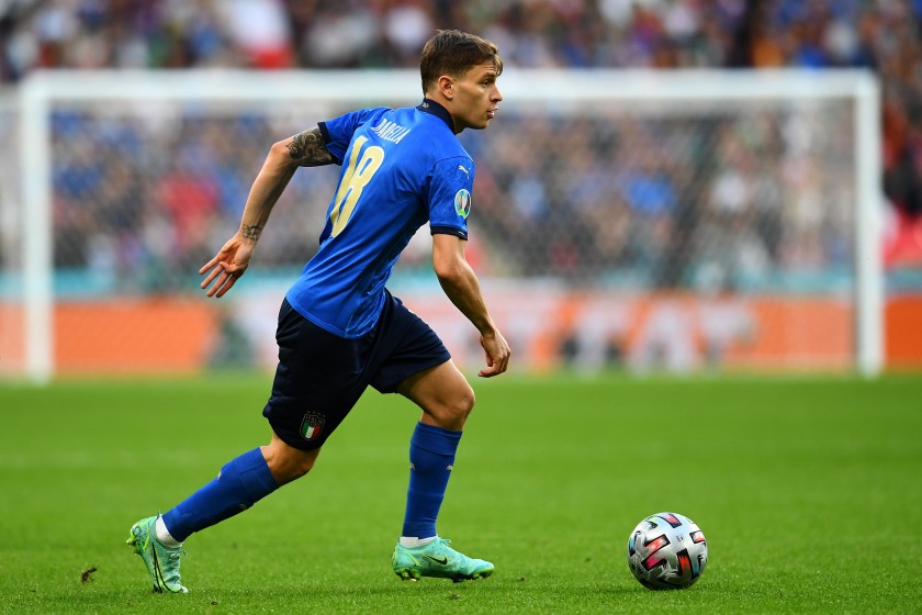 Barella's Match Shirt, Italy-Spain 2021