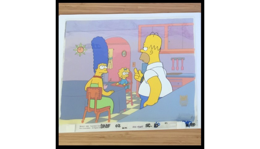 Be the Proud Owner of an Original Animation Cel from "The Simpsons"
