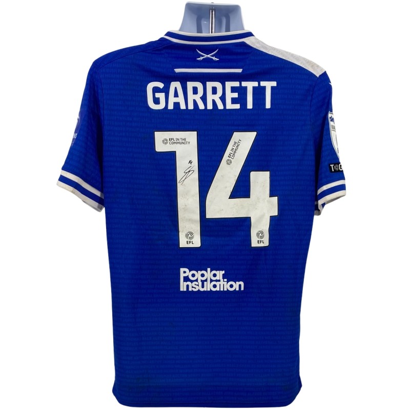 Garrett's Bristol Rovers EFL Sky Bet League One Signed Match Worn Shirt, vs Cambridge