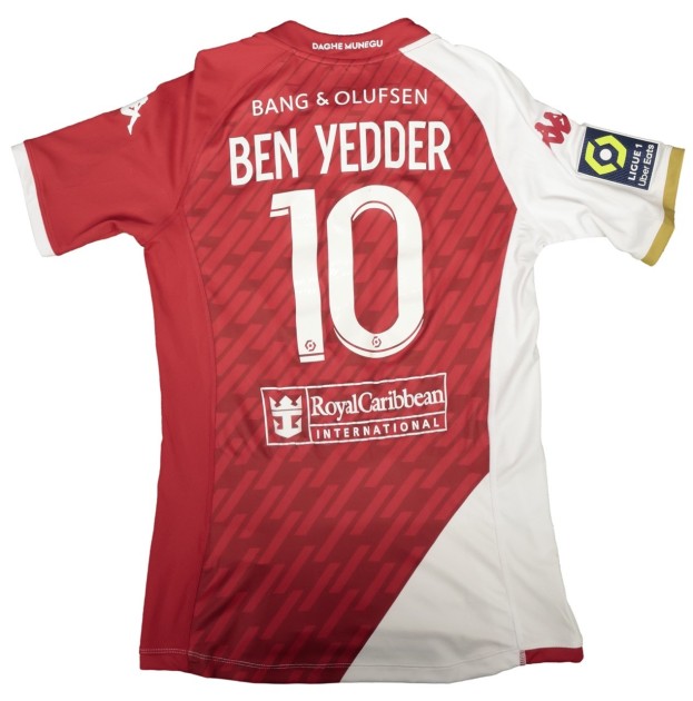 Ben Yedder's Match-Worn Shirt, Monaco vs Paris Saint-Germain 2024