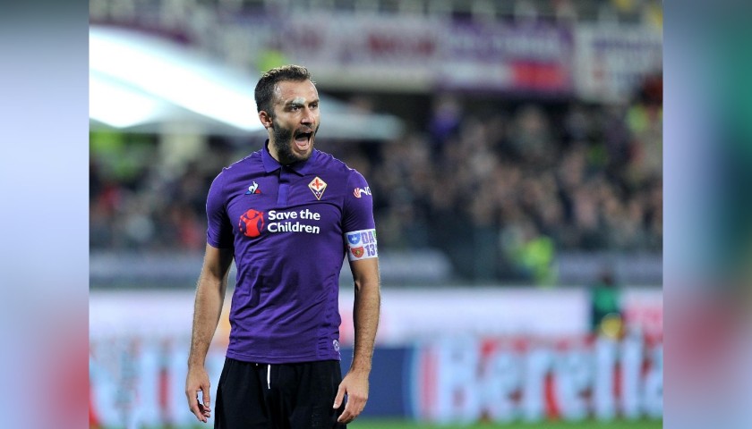 Pezzella's Fiorentina Worn Shirt, Serie A 2018/19