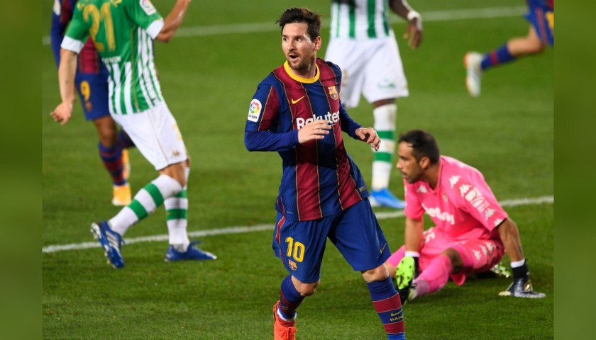 Messi's Barcelona Signed Match Shirt, 2020/21