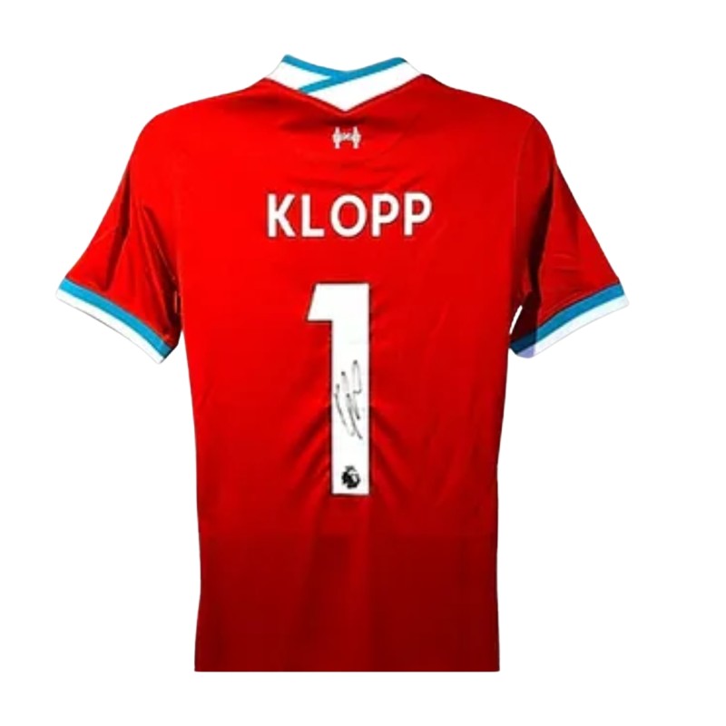 Maglia ufficiale firmata da Jurgen Klopp per il Liverpool 2020/21