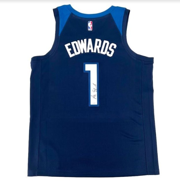 Anthony Edwards Signed Minnesota Timberwolves Jersey