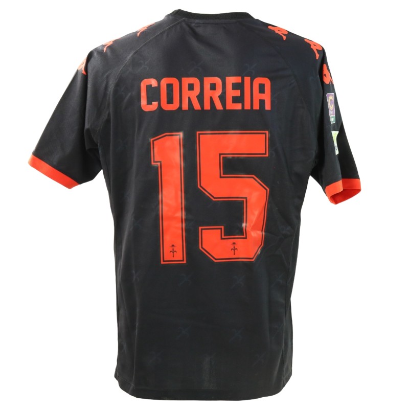 Correia's Unwashed Match-Worn Shirt, Triestina vs Trento 2025