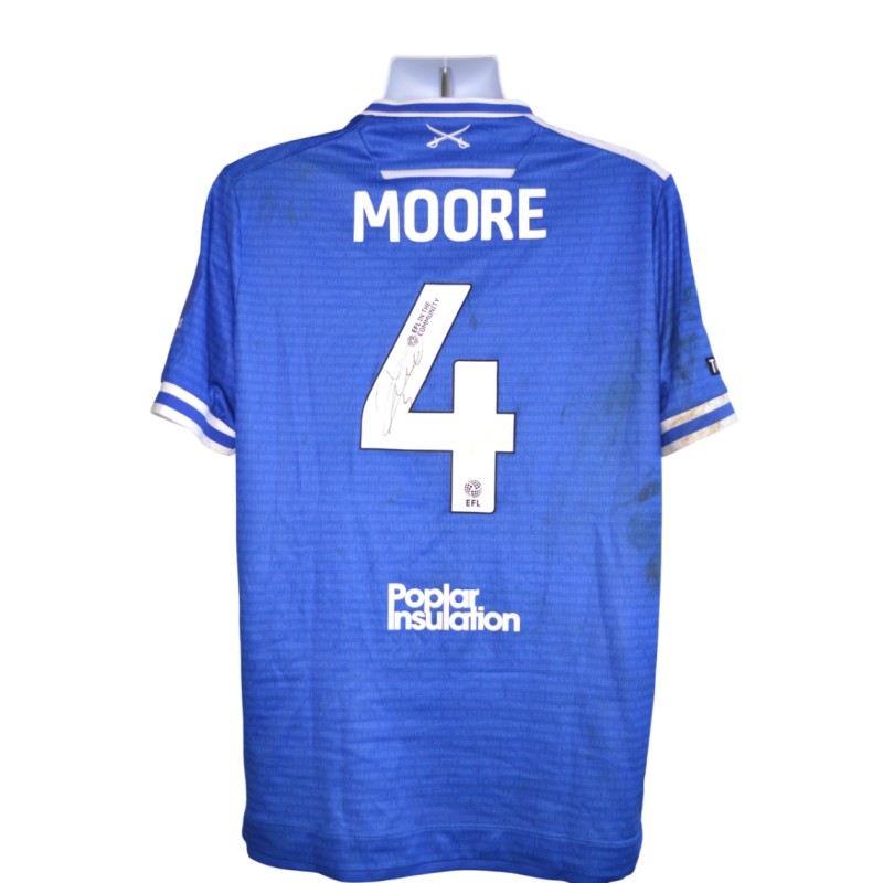 Moore's Bristol Rovers EFL Sky Bet League One Signed Match Worn Shirt, vs Wrexam