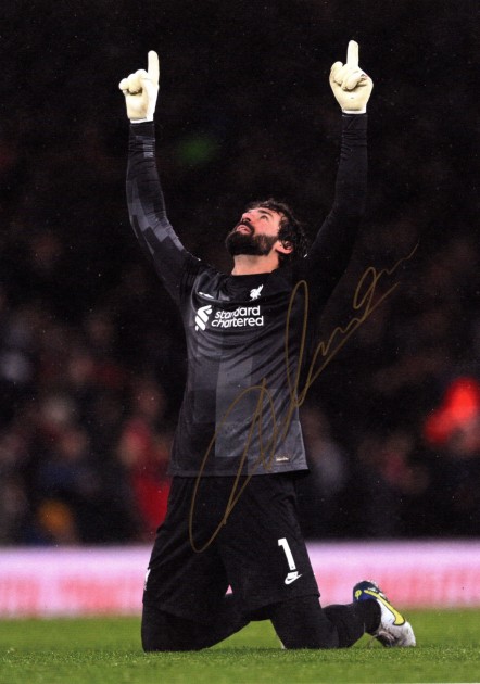 Fotografia Autografata da Alisson Becker