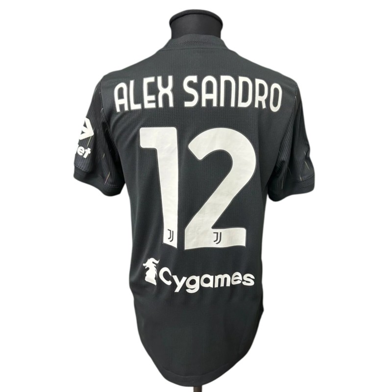 Alex Sandro's Juventus Match-Worn Shirt, 2021/22