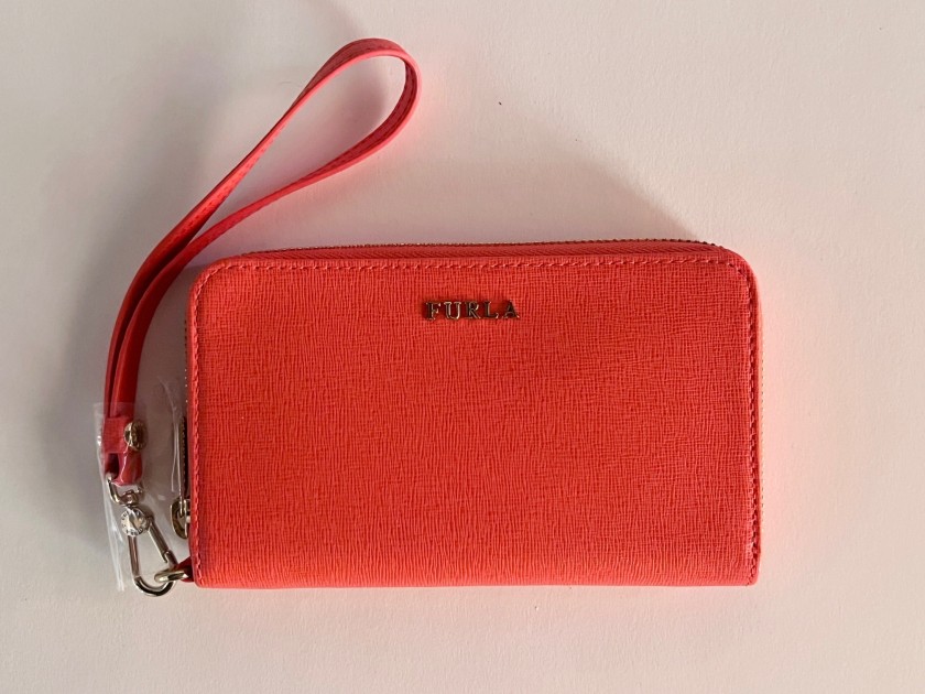 Furla Babylon L Zip Around Wallet/Wristlet – Hibiscus Leather