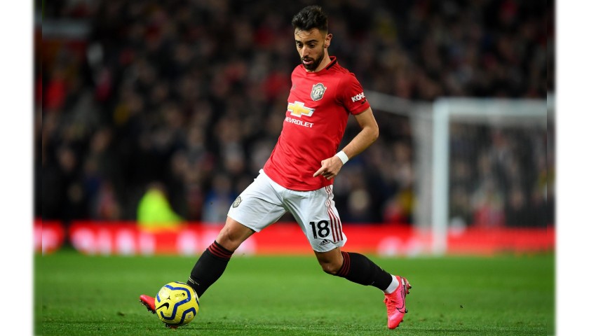 Bruno Fernandes' Official Manchester United Signed Shirt, 2019/20