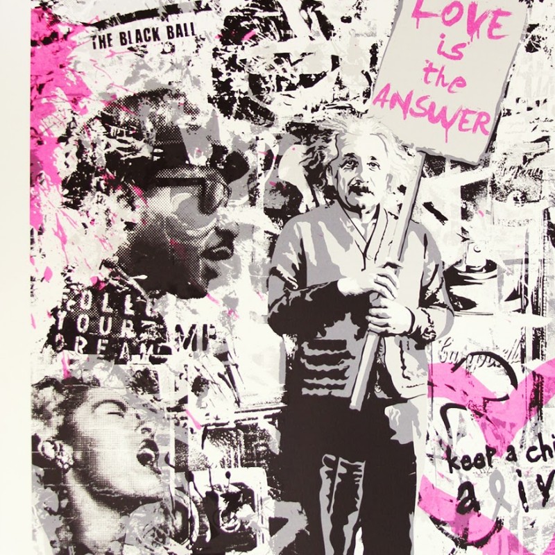 Mr Brainwash Limited Edition Print (Pink)