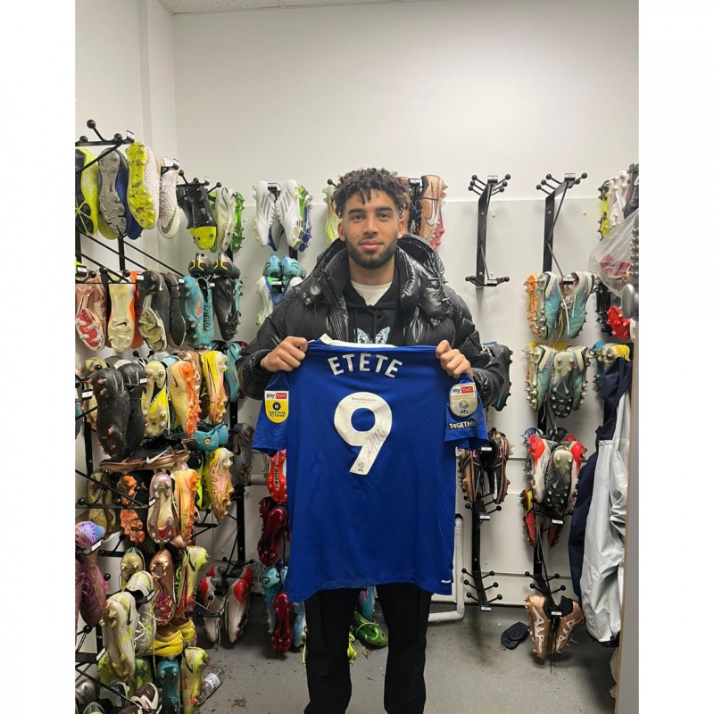 Kion Etete's Cardiff City Signed Match Worn Shirt