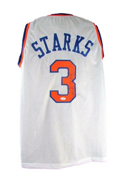 John Starks Signed Knicks Jersey