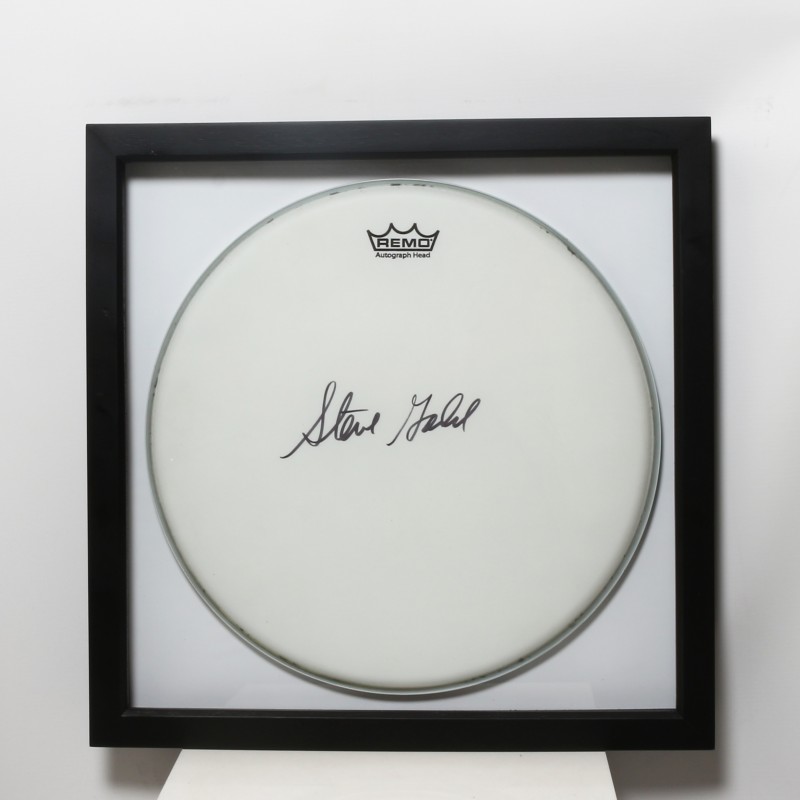 Steve Gadd Signed and Framed Drum Head