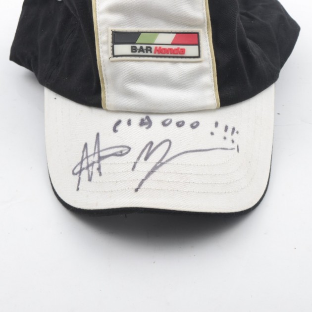 Official Bar Honda hat, signed by Rubens Barrichello