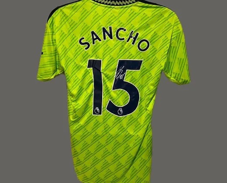 SANCHO #25 Manchester United Third Away Long Sleeve Soccer Jersey 2022/23