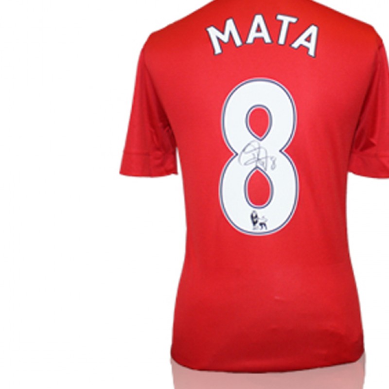 Mata signed Manchester United 2013-14 Shirt