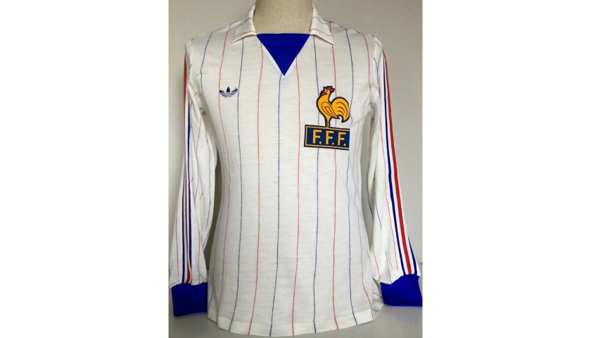 France U21 Worn Shirt, 1984/85