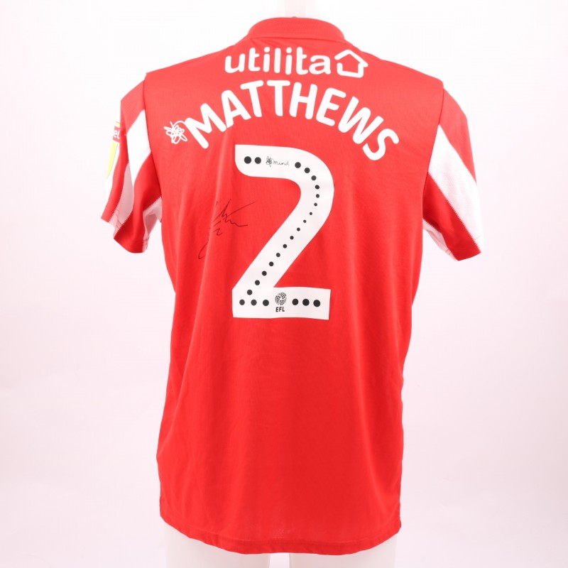 Matthews' Sunderland AFC Worn and Signed Poppy Shirt