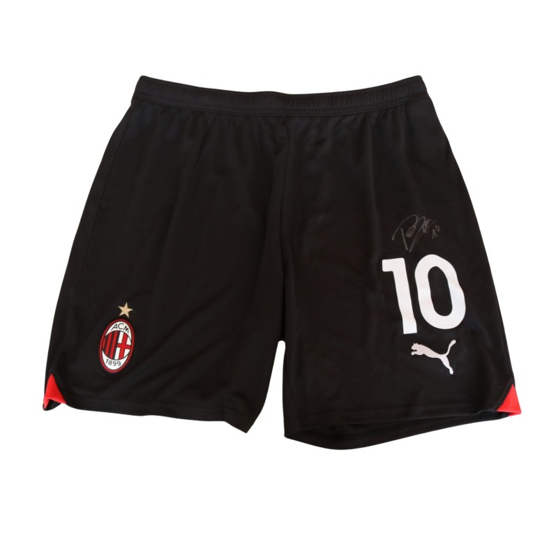 Rafa Leao Official Milan Signed Shorts, 2023/24 