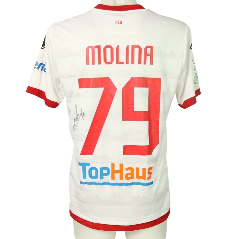 Molina's Signed Unwashed Shirt, Sudtirol vs Pisa 2024