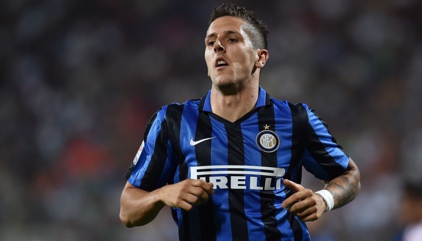 Jovetic's Match-Worn/Issued 2015/16 FC Inter Shirt - Signed