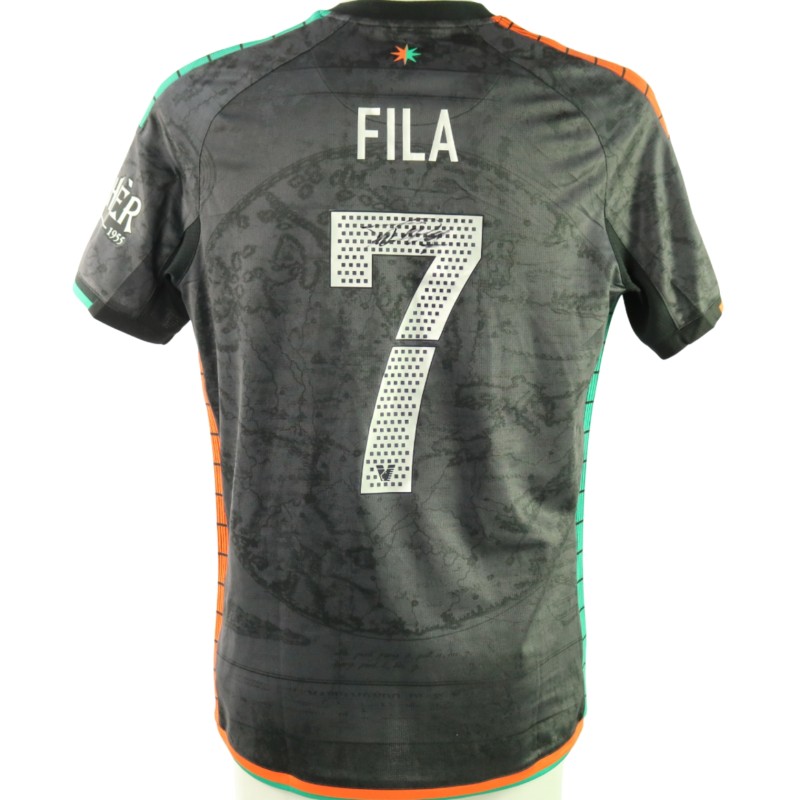Fila's Signed Unwashed Shirt, Hellas Verona vs Venezia Coppa Italia 2025