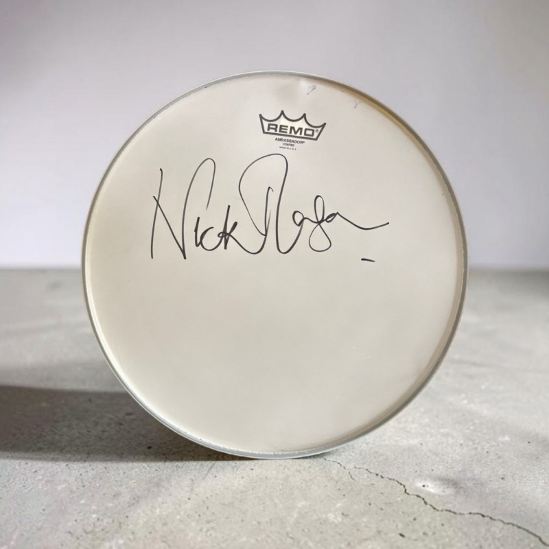 Nick Mason of Pink Floyd Signed Remo Drumskin