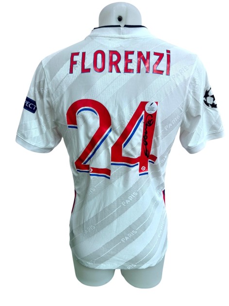 Florenzi's Paris Saint-Germain Signed Replica Shirt, UCL 2020/21