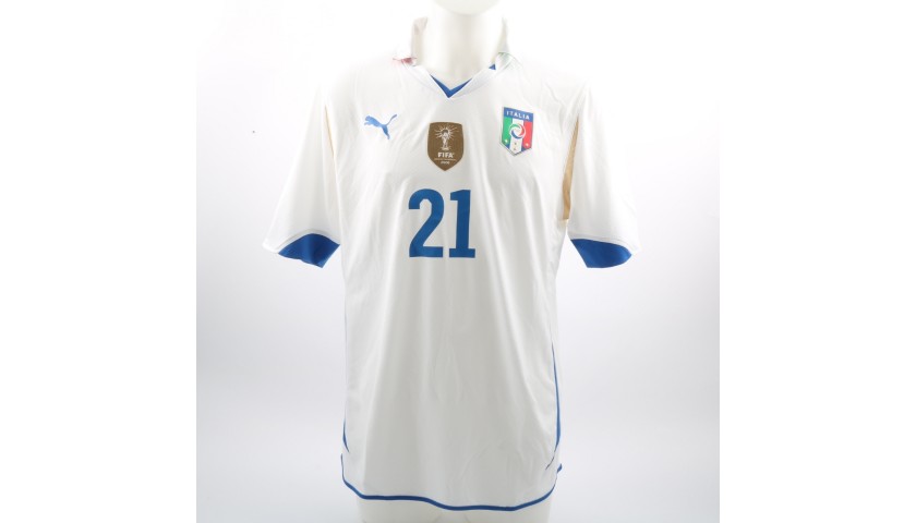 Pirlo's Match-Issue/Worn Shirt, Italy-Mexico Friendly 2010 