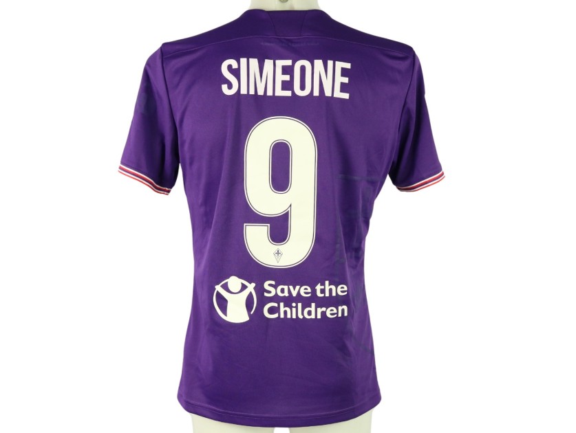 Simeone's Fiorentina Match Shirt, 2017/18