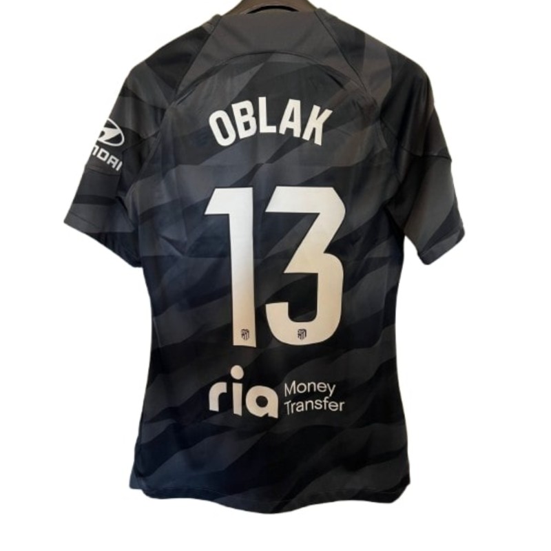 Oblak's Atletico Madrid Match-Issued Shirt, LaLiga 2023/24