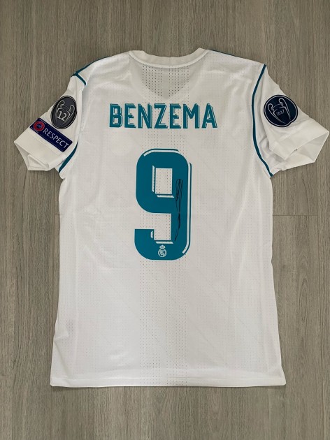 Benzema's Real Madrid 2017/18 Signed Shirt