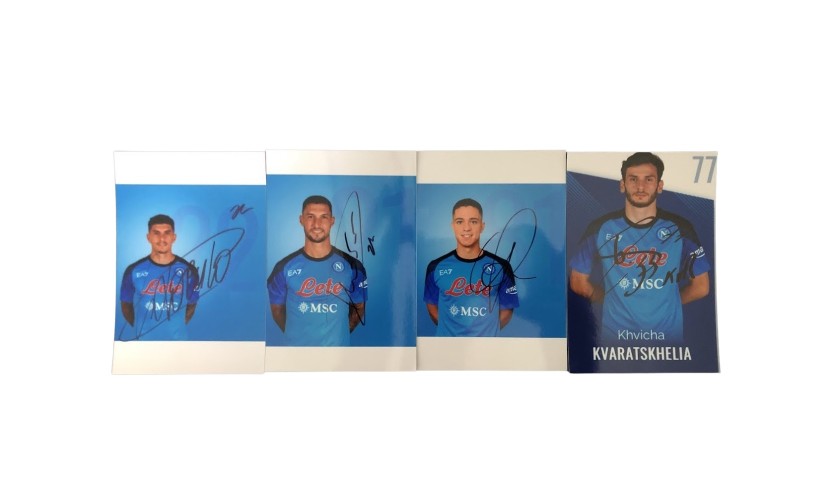 Set of Photographs Signed by the Napoli Players