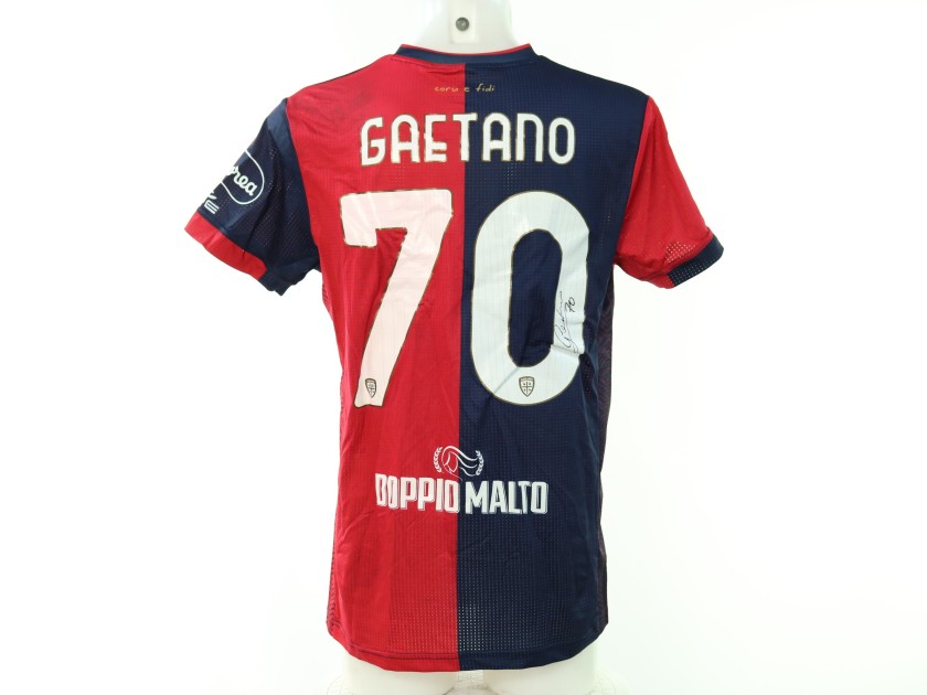 Maglia Gaetano Unwashed, Juventus vs Cagliari Coppa Italia 2024 - Autografata