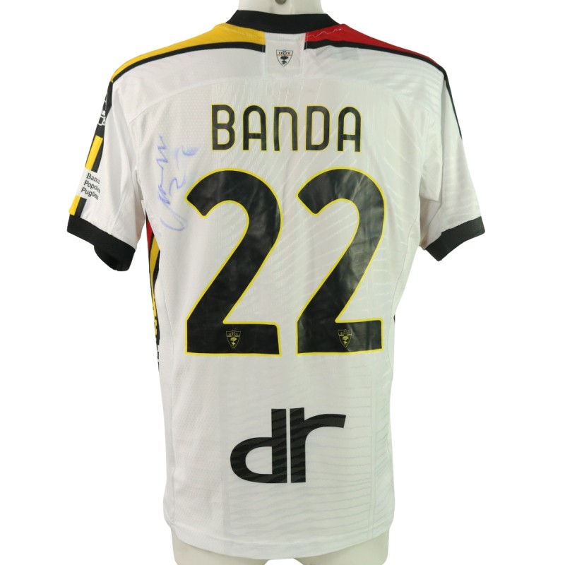 Banda's Signed Unwashed Shirt, Bologna vs Lecce 2024