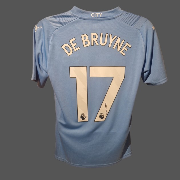 Kevin De Bruyne's Manchester City 2023/24 Signed Official Shirt