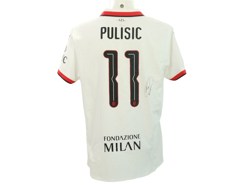 Maglia ufficiale Pulisic Milan, UCL 2024/25 - Autografata