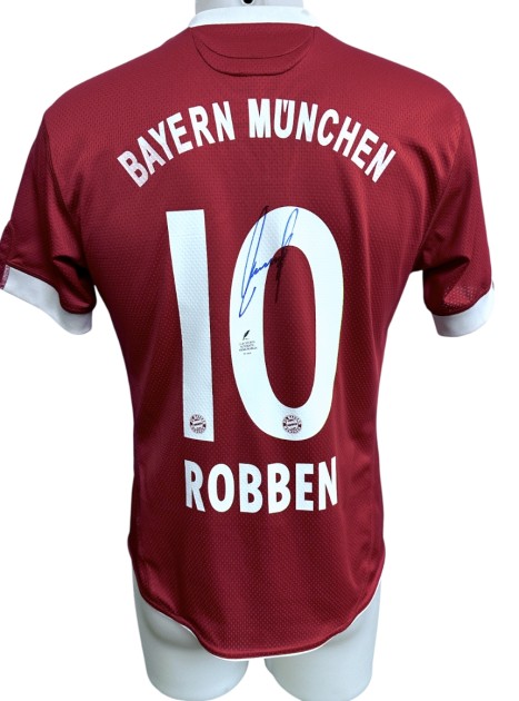 Robben's Bayern Munchen Signed Official Shirt, 2009/10