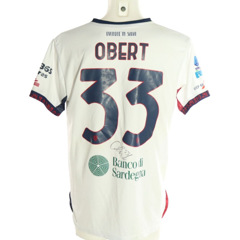 Maglia Obert Unwashed Pisa vs Cagliari, 2026 - Autografata