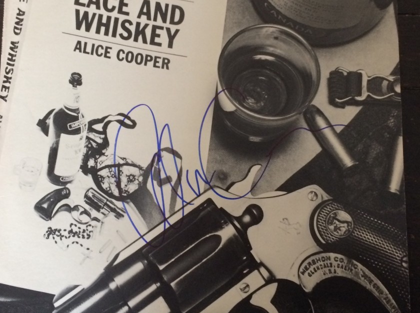Alice Cooper Signed "Lace and Whiskey" Vinyl LP