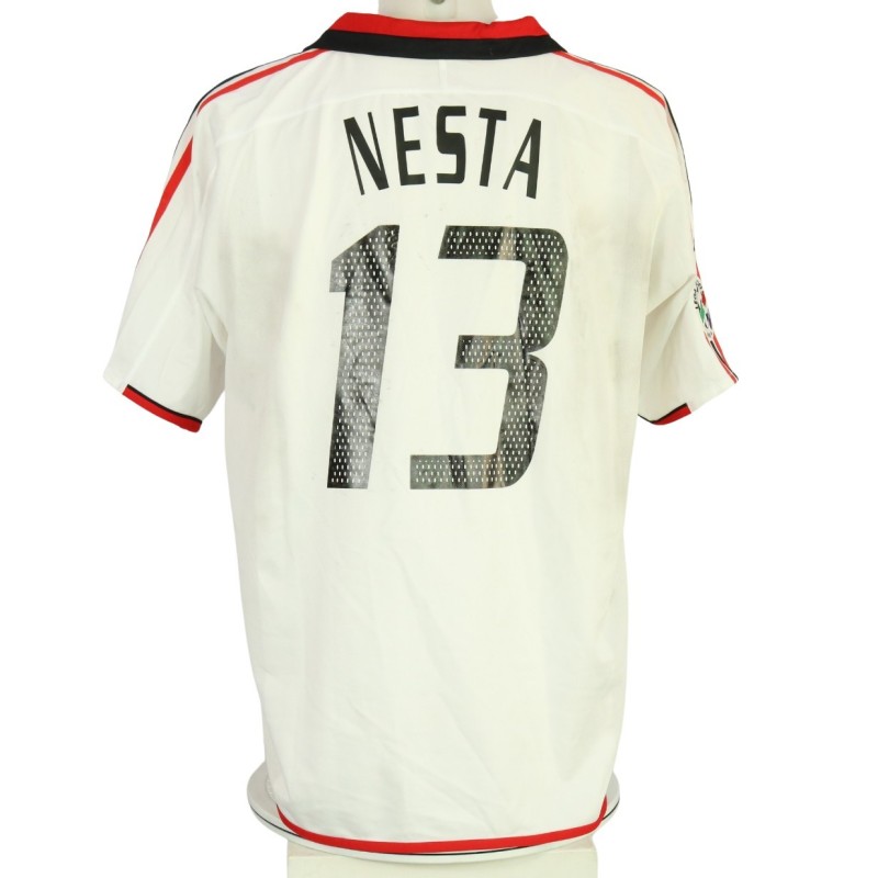 Nesta's Milan Match-Issued Shirt, 2003/04