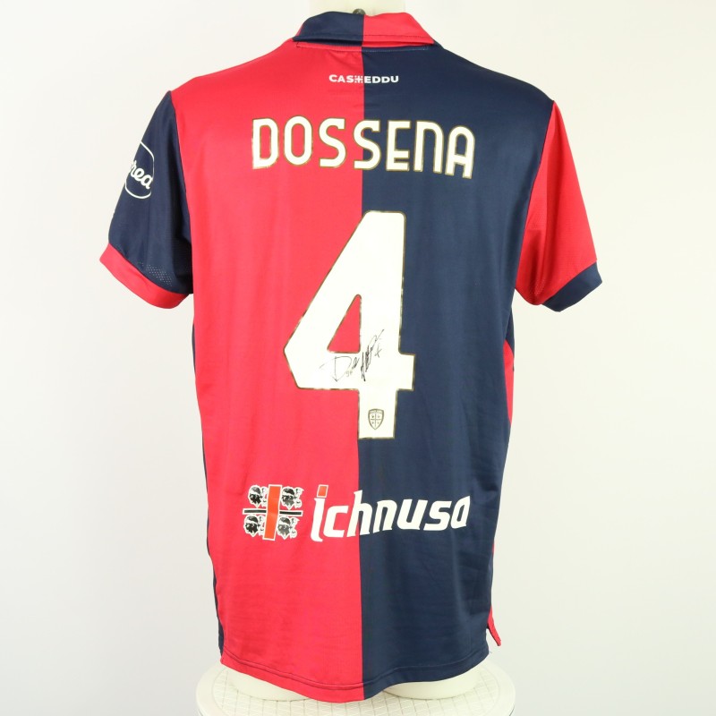 Dossena's Unwashed Signed Shirt, Cagliari vs Juventus 2024