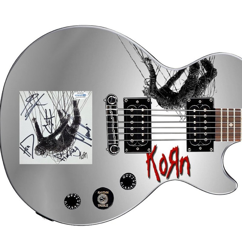 Korn Signed The Nothing Cd Graphics Guitar