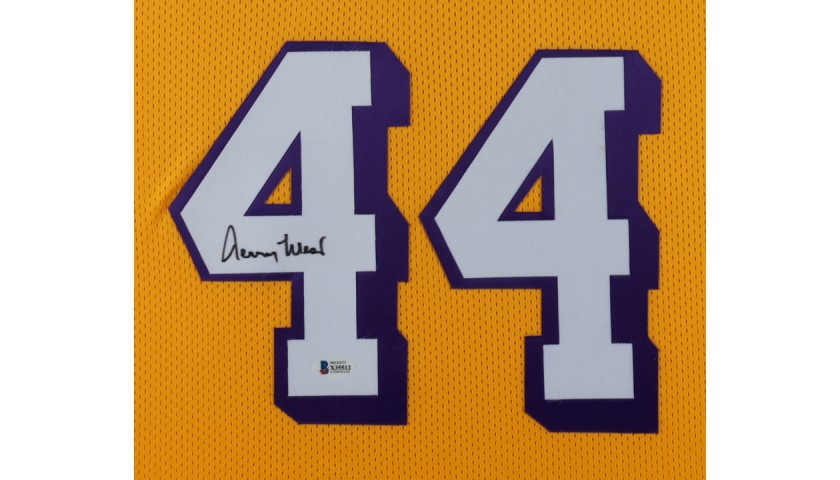 Lakers Jersey Signed by The Logo Jerry West - CharityStars